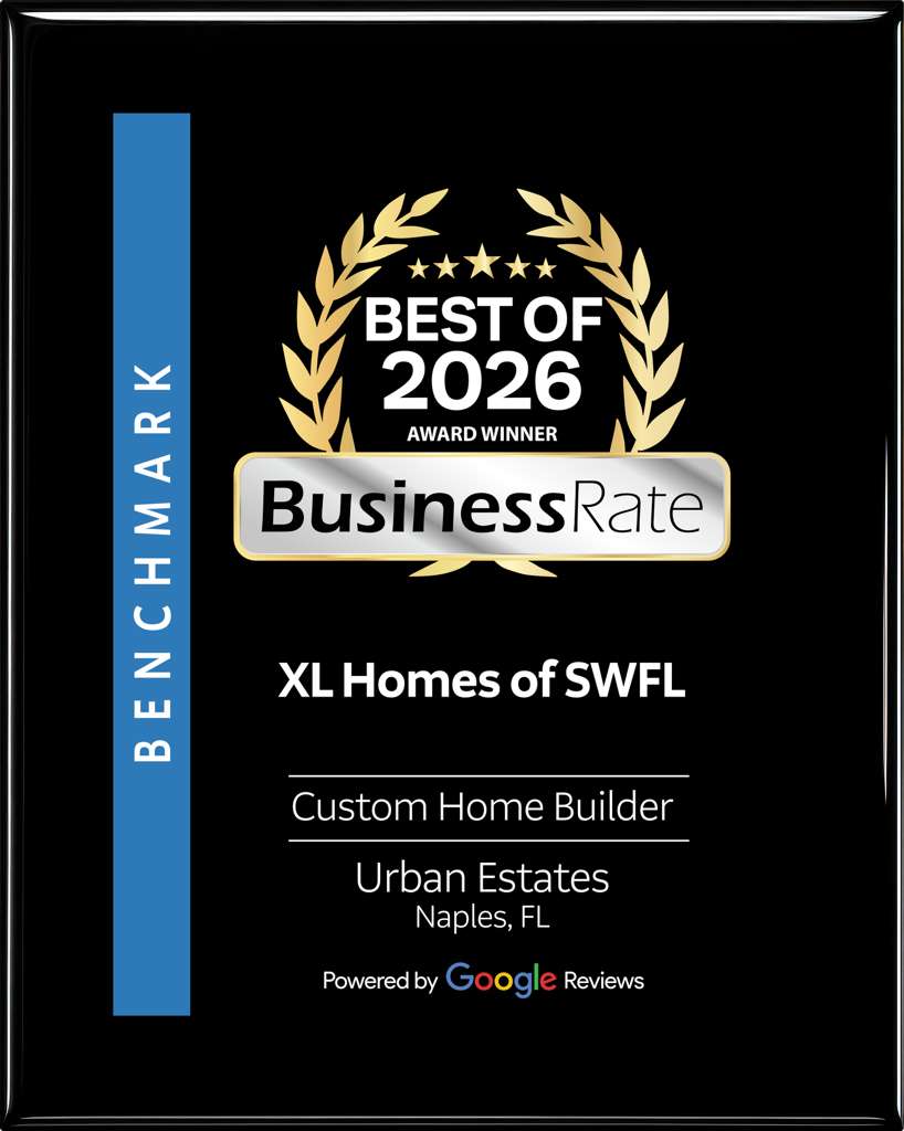 BusinessRate Best of 2026 Award - XL Homes of SWFL - Best Custom Home Builder in Urban Estates, Naples FL
